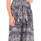 Sakkas Lilja Women's Loose Wide Leg Printed Elephant Pants Elastic Waist w/Pockets