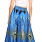 Pantalones Sakkas Sora Anchos de Pierna Suelta Estampado Ankara Africano Casuales con Cintura Elástica para Mujer