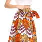 Pantalones Sakkas Sora Anchos de Pierna Suelta Estampado Ankara Africano Casuales con Cintura Elástica para Mujer