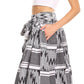 Pantalones Sakkas Sora Anchos de Pierna Suelta Estampado Ankara Africano Casuales con Cintura Elástica para Mujer