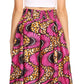 Pantalones Sakkas Sora Anchos de Pierna Suelta Estampado Ankara Africano Casuales con Cintura Elástica para Mujer