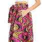 Pantalones Sakkas Sora Anchos de Pierna Suelta Estampado Ankara Africano Casuales con Cintura Elástica para Mujer