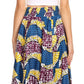 Pantalones Sakkas Sora Anchos de Pierna Suelta Estampado Ankara Africano Casuales con Cintura Elástica para Mujer