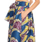 Pantalones Sakkas Sora Anchos de Pierna Suelta Estampado Ankara Africano Casuales con Cintura Elástica para Mujer