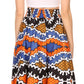 Pantalones Sakkas Sora Anchos de Pierna Suelta Estampado Ankara Africano Casuales con Cintura Elástica para Mujer