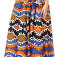 Pantalones Sakkas Sora Anchos de Pierna Suelta Estampado Ankara Africano Casuales con Cintura Elástica para Mujer