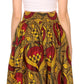 Pantalones Sakkas Sora Anchos de Pierna Suelta Estampado Ankara Africano Casuales con Cintura Elástica para Mujer