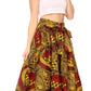 Pantalones Sakkas Sora Anchos de Pierna Suelta Estampado Ankara Africano Casuales con Cintura Elástica para Mujer