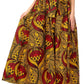 Pantalones Sakkas Sora Anchos de Pierna Suelta Estampado Ankara Africano Casuales con Cintura Elástica para Mujer
