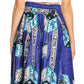 Pantalones Sakkas Sora Anchos de Pierna Suelta Estampado Ankara Africano Casuales con Cintura Elástica para Mujer