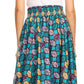Pantalones Sakkas Sora Anchos de Pierna Suelta Estampado Ankara Africano Casuales con Cintura Elástica para Mujer