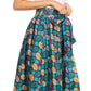 Pantalones Sakkas Sora Anchos de Pierna Suelta Estampado Ankara Africano Casuales con Cintura Elástica para Mujer