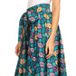 Pantalones Sakkas Sora Anchos de Pierna Suelta Estampado Ankara Africano Casuales con Cintura Elástica para Mujer