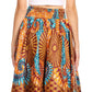 Pantalones Sakkas Sora Anchos de Pierna Suelta Estampado Ankara Africano Casuales con Cintura Elástica para Mujer