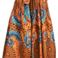 Pantalones Sakkas Sora Anchos de Pierna Suelta Estampado Ankara Africano Casuales con Cintura Elástica para Mujer