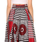 Pantalones Sakkas Sora Anchos de Pierna Suelta Estampado Ankara Africano Casuales con Cintura Elástica para Mujer