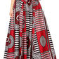 Pantalones Sakkas Sora Anchos de Pierna Suelta Estampado Ankara Africano Casuales con Cintura Elástica para Mujer