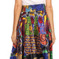 Pantalones Sakkas Sora Anchos de Pierna Suelta Estampado Ankara Africano Casuales con Cintura Elástica para Mujer