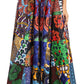 Pantalones Sakkas Sora Anchos de Pierna Suelta Estampado Ankara Africano Casuales con Cintura Elástica para Mujer