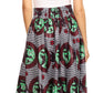 Pantalones Sakkas Sora Anchos de Pierna Suelta Estampado Ankara Africano Casuales con Cintura Elástica para Mujer