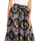 Pantalones Sakkas Sora Anchos de Pierna Suelta Estampado Ankara Africano Casuales con Cintura Elástica para Mujer