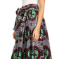 Pantalones Sakkas Sora Anchos de Pierna Suelta Estampado Ankara Africano Casuales con Cintura Elástica para Mujer