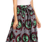 Pantalones Sakkas Sora Anchos de Pierna Suelta Estampado Ankara Africano Casuales con Cintura Elástica para Mujer