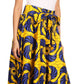 Pantalones Sakkas Sora Anchos de Pierna Suelta Estampado Ankara Africano Casuales con Cintura Elástica para Mujer