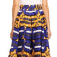 Pantalones Sakkas Sora Anchos de Pierna Suelta Estampado Ankara Africano Casuales con Cintura Elástica para Mujer