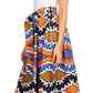 Pantalones Sakkas Sora Anchos de Pierna Suelta Estampado Ankara Africano Casuales con Cintura Elástica para Mujer