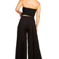 Sakkas Samantha Women's Bandeau Tube Top & Wide leg Gaucho Pants Set Palazzo Boho