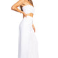 Sakkas Samantha Women's Bandeau Tube Top & Wide leg Gaucho Pants Set Palazzo Boho