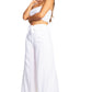 Sakkas Samantha Women's Bandeau Tube Top & Wide leg Gaucho Pants Set Palazzo Boho