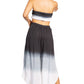 Sakkas Vanessa Women's Bandeau Tube Top & Wide leg Gaucho Pants Set Palazzo Boho - Buy One Get One