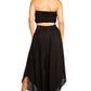 Sakkas Vanessa Women's Bandeau Tube Top & Wide leg Gaucho Pants Set Palazzo Boho - Buy One Get One
