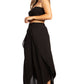 Sakkas Vanessa Women's Bandeau Tube Top & Wide leg Gaucho Pants Set Palazzo Boho - Buy One Get One