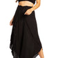 Sakkas Vanessa Women's Bandeau Tube Top & Wide leg Gaucho Pants Set Palazzo Boho - Buy One Get One