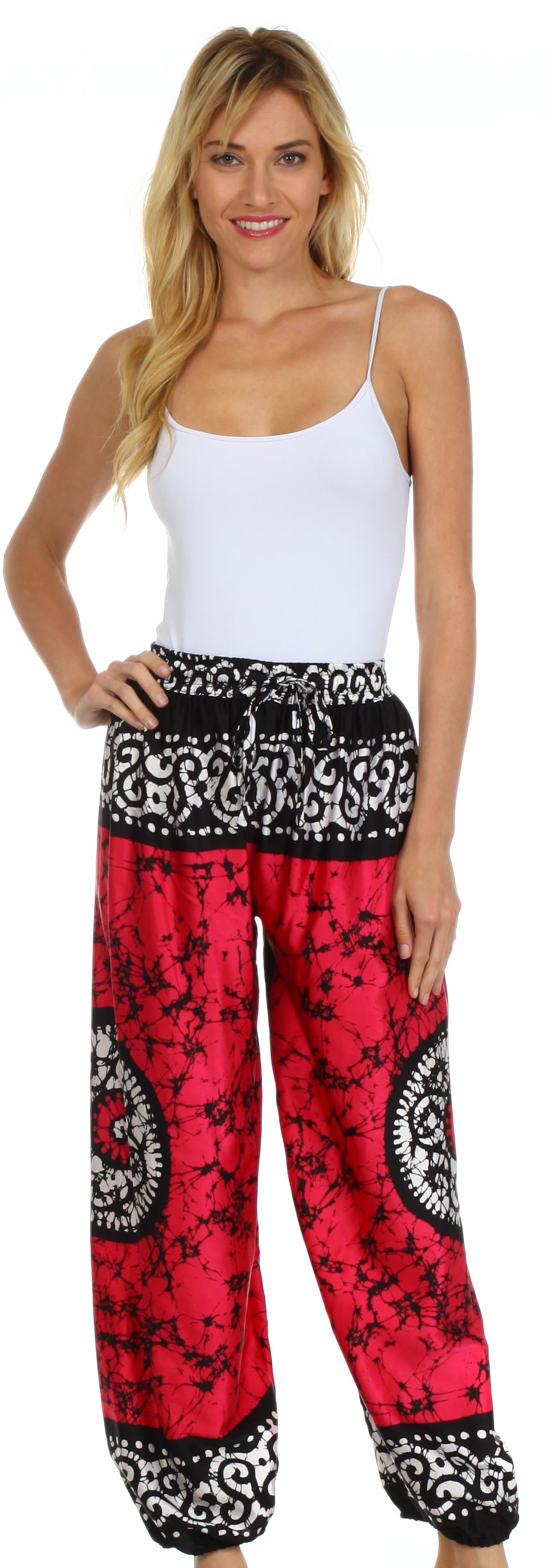 Pantalones harén de seda anchos Sakkas Sephora
