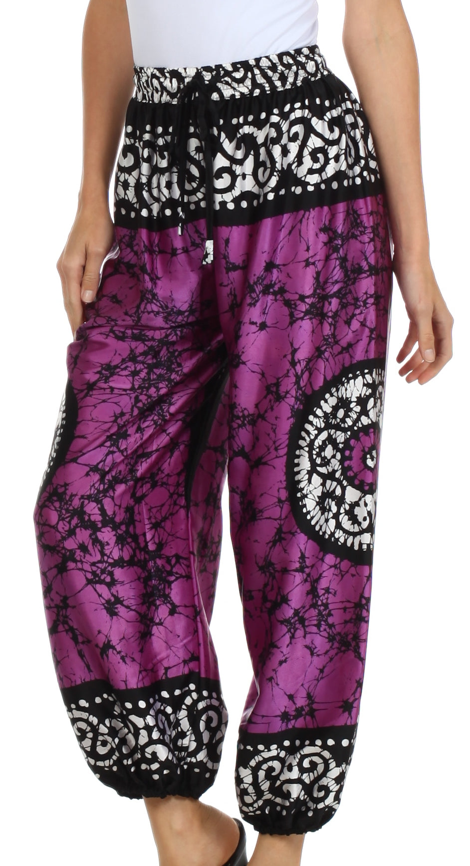 Pantalones harén de seda anchos Sakkas Sephora