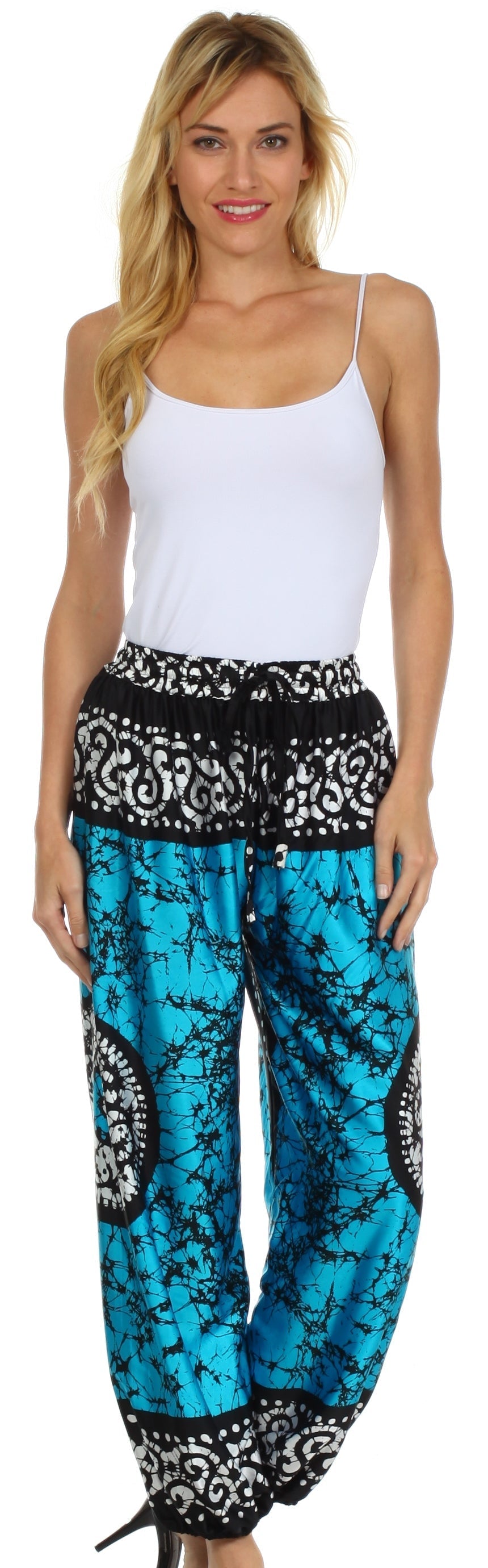 Pantalones harén de seda anchos Sakkas Sephora