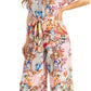 Irise Women's Casual Boho Jumpsuit with Short Sleeves, V-Neck, and Floral Print - Includes Pockets by Sakkas