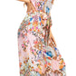 Irise Women's Casual Boho Jumpsuit with Short Sleeves, V-Neck, and Floral Print - Includes Pockets by Sakkas
