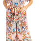 Irise Women's Casual Boho Jumpsuit with Short Sleeves, V-Neck, and Floral Print - Includes Pockets by Sakkas
