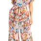 Irise Women's Casual Boho Jumpsuit with Short Sleeves, V-Neck, and Floral Print - Includes Pockets by Sakkas
