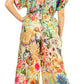 Irise Women's Casual Boho Jumpsuit with Short Sleeves, V-Neck, and Floral Print - Includes Pockets by Sakkas