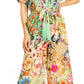 Irise Women's Casual Boho Jumpsuit with Short Sleeves, V-Neck, and Floral Print - Includes Pockets by Sakkas