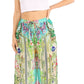 Pantalones palazzo anchos Sakkas Anie, holgados, informales, bohemios, con estampado floral para mujer