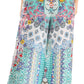 Pantalones palazzo anchos Sakkas Anie, holgados, informales, bohemios, con estampado floral para mujer