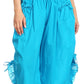 Sakkas Loore Womens Wide Leg Gaucho Pants Cotton with Pockets and Smock Waist