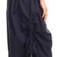 Sakkas Loore Womens Wide Leg Gaucho Pants Cotton with Pockets and Smock Waist